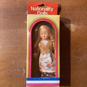 Vintage Polish Nationality Doll With Sleeping Eyes